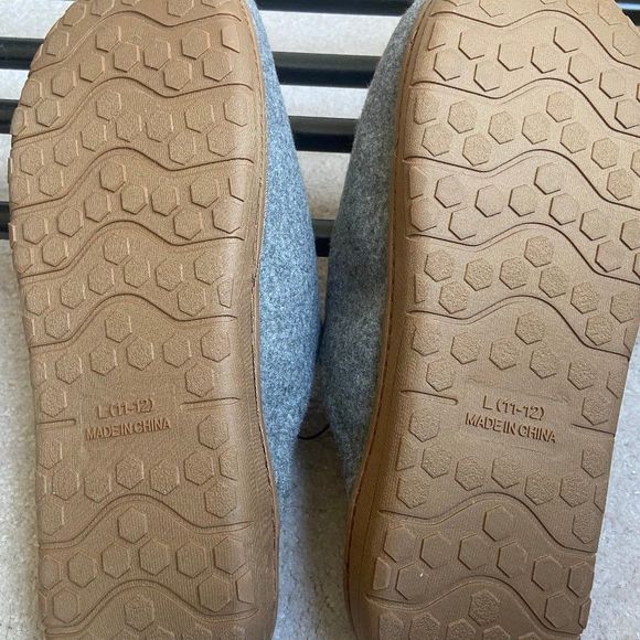 ABOUND Men Smith Indoor Outdoor Plush Felted Wool Scuff Slippers - NEW NWOB - Picture 8 of 8